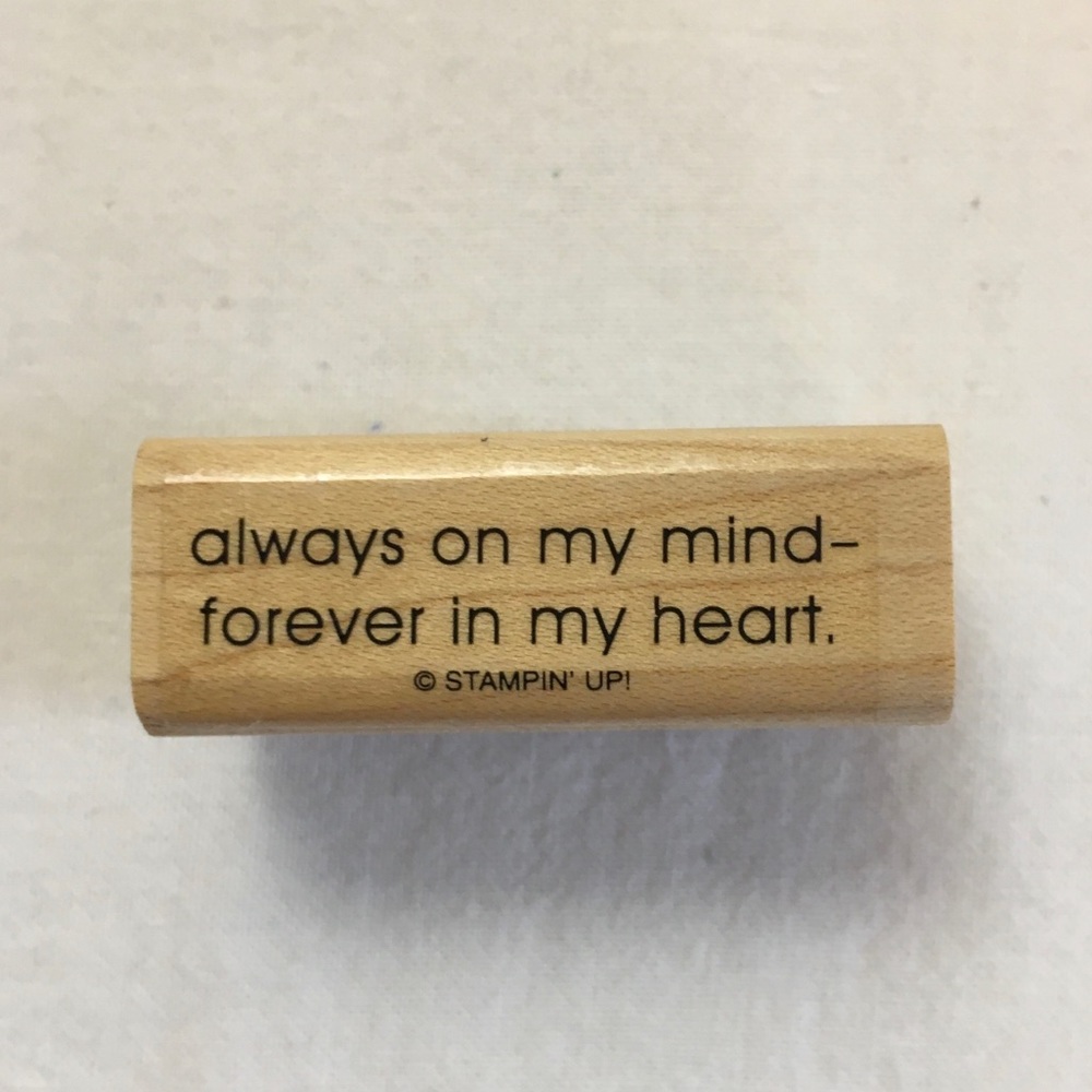Stampin' Up! Wood Mounted Sentiment Stamp